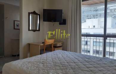 Imagem: O studio possui 1 Dormitório, 1 Banheiro, 1 Vaga na garagem