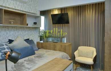 Imagem: O apartamento possui 1 Dormitório, 1 Banheiro, 44m² de Área