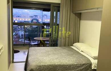 Imagem: O apartamento possui 1 Dormitório, 1 Banheiro, 1 Vaga na garagem