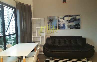 Imagem: O apartamento possui 1 Dormitório, 1 Banheiro, 1 Vaga na garagem