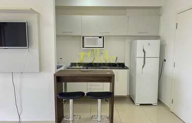 Imagem: O apartamento possui 1 Dormitório, 1 Banheiro, 1 Vaga na garagem