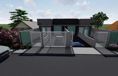 Imagem: A casa possui 3 Dormitórios, 1 Suíte, 1 Banheiro, 3 Vagas