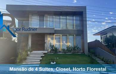 Imagem: A casa em condomínio possui 4 Dormitórios, 4 Suítes, 6 Banheiros