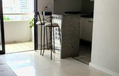 Imagem: O apartamento possui 1 Dormitório, 1 Banheiro, 1 Vaga na garagem