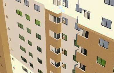 Imagem: O apartamento possui 2 Dormitórios, 1 Banheiro, 1 Vaga na garagem