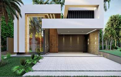 Imagem: A casa em condomínio possui 3 Dormitórios, 3 Suítes, 3 Banheiros