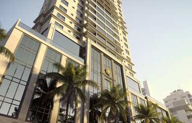 Imagem: O apartamento possui 4 Dormitórios, 4 Suítes, 2 Vagas na garagem