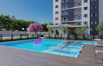 Imagem: O apartamento possui 2 Dormitórios, 1 Vaga na garagem, 57m²