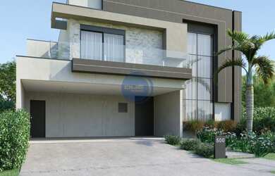 Imagem: A casa possui 3 Dormitórios, 3 Suítes, 6 Banheiros, 4 Vagas