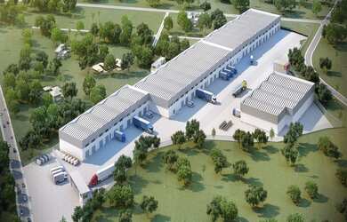 Imagem: O depósito possui 60.000m² de Área, 25.000m² de Área Privada