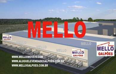 Imagem: O depósito possui 100.000m² de Área, 50.000m² de Área Privada