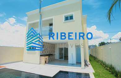 Imagem: A casa em condomínio possui 4 Dormitórios, 2 Suítes, 4 Banheiros