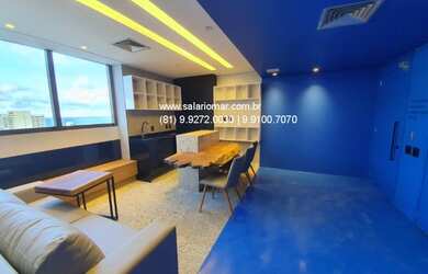 Imagem: A sala comercial possui 2 Banheiros, 2 Vagas na garagem, 79m²