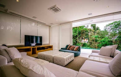 Imagem: A casa em condomínio possui 6 Dormitórios, 6 Suítes, 7 Banheiros