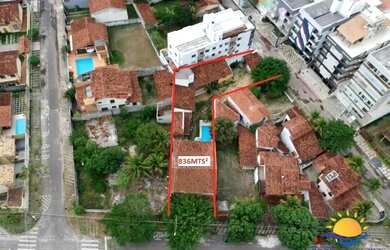 Imagem: O terreno possui 836m² de Área Privada e está localizado