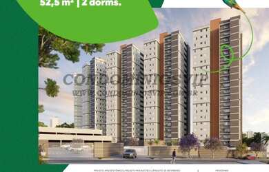 Imagem: O apartamento possui 2 Dormitórios, 1 Banheiro, 1 Vaga na garagem