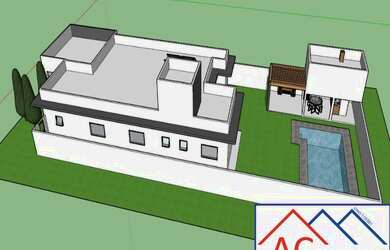 Imagem: A casa possui 3 Dormitórios, 3 Suítes, 1 Banheiro, 2 Vagas