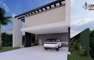 Imagem: A casa em condomínio possui 5 Dormitórios, 5 Suítes, 6 Banheiros