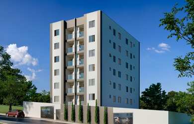 Imagem: O apartamento possui 2 Dormitórios, 1 Banheiro, 1 Vaga na garagem