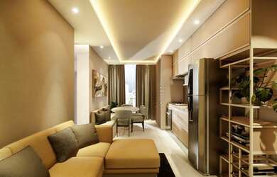 Imagem: O apartamento possui 2 Dormitórios, 1 Suíte, 2 Banheiros