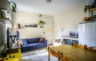 Imagem: O apartamento possui 2 Dormitórios, 1 Banheiro, 1 Vaga na garagem