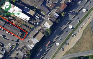 Imagem: O terreno possui 1078m² de Área Privada e está localizado