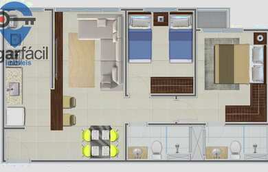 Imagem 2: RESIDENCIAL NEW FREE. Ar-condicionado, Imóvel novo, 55m² de Áreae1...