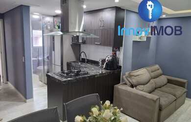 Imagem: O apartamento possui 2 Dormitórios, 1 Banheiro, 1 Vaga na garagem