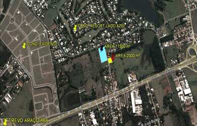 Imagem: O terreno possui 11.500m² de Área e está localizado em Lago