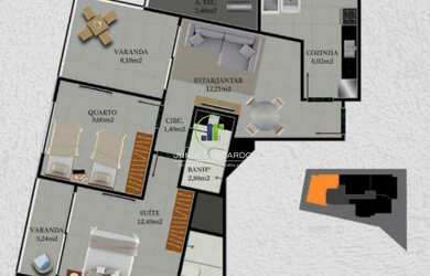 Imagem 12: Lançamento Residencial Porto Bello no Centro de Guarapari-ES / Área...