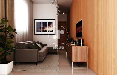 Imagem: O apartamento possui 2 Dormitórios, 1 Suíte, 2 Banheiros