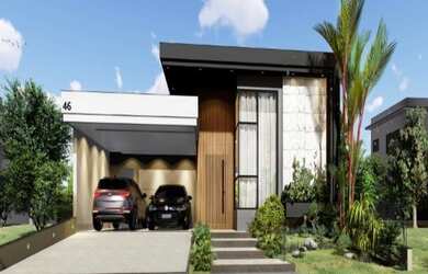 Imagem: A casa em condomínio possui 4 Dormitórios, 3 Suítes, 6 Banheiros