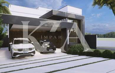 Imagem: A casa em condomínio possui 3 Dormitórios, 3 Suítes, 5 Banheiros