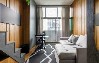 Imagem 8: Apartamento à venda em Moema, São Paulo-SP: 1 quarto e 1 vaga - 43m². Venha Conhecer!