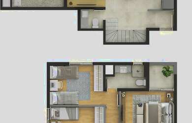 Imagem 10: Cobertura Duplex no Água Verde, Curitiba-PR 3 suítes, 2 vagas, 110,10m²