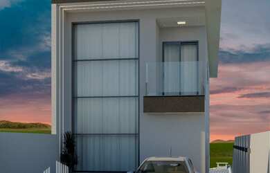 Imagem: A casa em condomínio possui 3 Dormitórios, 1 Suíte, 3 Banheiros