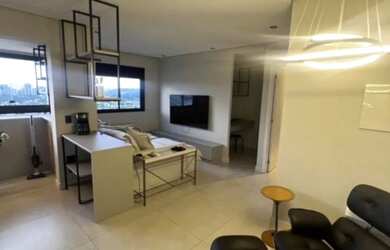 Imagem: O apartamento possui 1 Dormitório, 1 Suíte, 3 Banheiros, 2