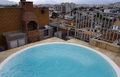 Imagem: O apartamento na cobertura possui 4 Dormitórios, 3 Suítes