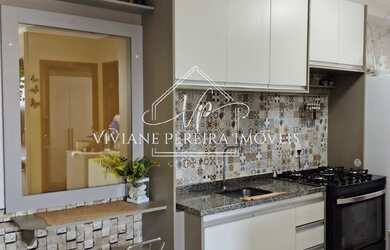 Imagem: O apartamento possui 1 Dormitório, 1 Banheiro, 1 Vaga na garagem