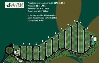 Imagem: O terreno possui 200m² de Área Privada e está localizado