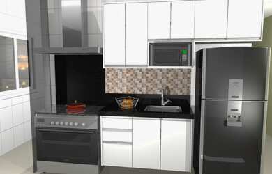 Imagem: O apartamento possui 2 Dormitórios, 1 Suíte, 2 Banheiros