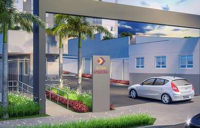 Imagem: O apartamento possui 2 Dormitórios, 1 Vaga na garagem, 44m²