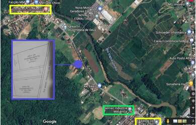 Imagem: O terreno possui 1.003m² de Área Privada e está localizado