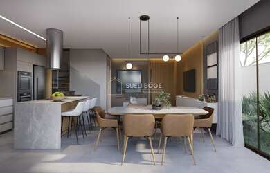 Imagem: A casa possui 3 Dormitórios, 1 Suíte, 3 Banheiros, 4 Vagas