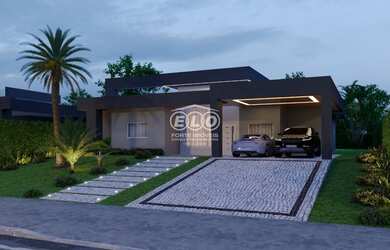 Imagem: A casa em condomínio possui 3 Dormitórios, 3 Suítes, 5 Banheiros