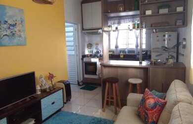 Imagem: O apartamento possui 1 Dormitório, 1 Vaga na garagem, 47m²