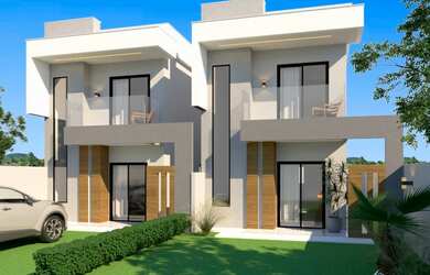 Imagem: A casa possui 3 Dormitórios, 1 Suíte, 2 Banheiros, 1 Vaga