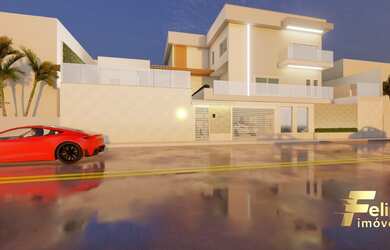 Imagem: A casa possui 5 Dormitórios, 3 Suítes, 4 Banheiros, 4 Vagas