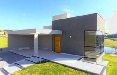 Imagem: A casa possui 4 Dormitórios, 1 Suíte, 4 Banheiros, 5 Vagas