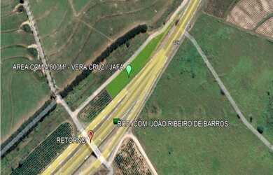 Imagem: O terreno possui 4.800m² de Área Privada e está localizado